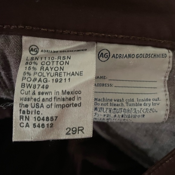 Adriano Goldschmied ‘The Stilt’ Cigarette Leg’. Gorgeous Maroon Colour. - Picture 7 of 11